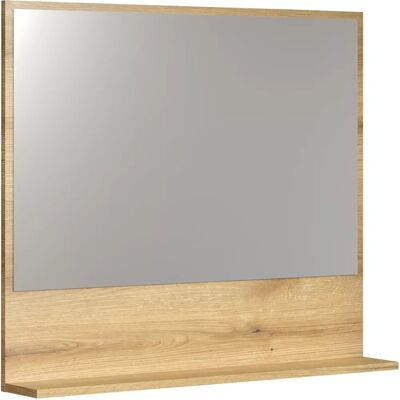 Miroir de salle de bain Evoke Eiche avec étagère - Miroir de bain Miroir de salle de bain Evoke Eiche avec étagère - Miroir de bain
