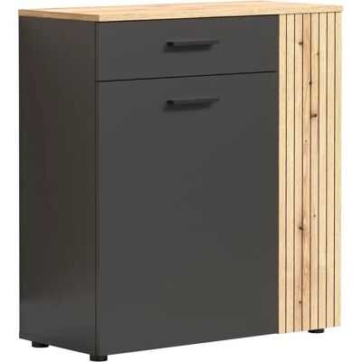 Trendteam Esteban schoenenkast - Modern anthracite en eiken decor Trendteam Esteban schoenenkast - Modern anthracite en eiken decor
