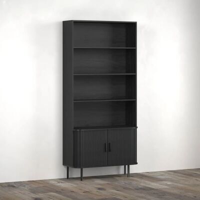 Trendteam Ronin hylleskap - ask svart - 80 x 172 cm Trendteam Ronin hylleskap - ask svart - 80 x 172 cm