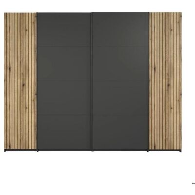 Trendteam Garderobe Esteban - 270 cm, Grå / Eik, Moderne Oppbevaringsskap Trendteam Garderobe Esteban - 270 cm, Grå / Eik, Moderne Oppbevaringsskap