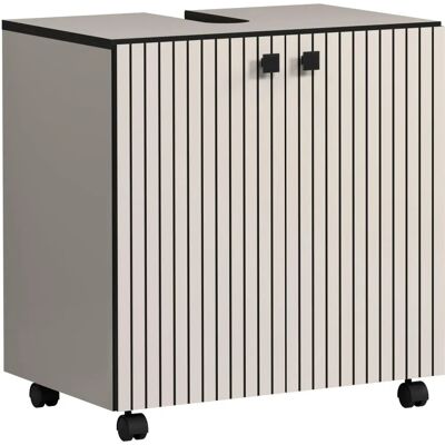 Trendteam Kashmir Lichtgrijs 2-Deurs Badmeubel - 60cm Trendteam Kashmir Lichtgrijs 2-Deurs Badmeubel - 60cm