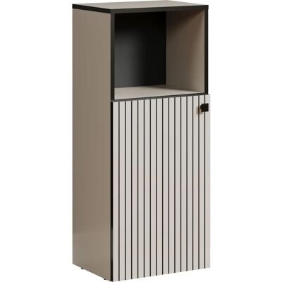 Meuble de salle de bain gris purebliss avec 1 porte et 1 étagère - Mobilier de salle de bain Meuble de salle de bain gris purebliss avec 1 porte et 1 étagère - Mobilier de salle de bain