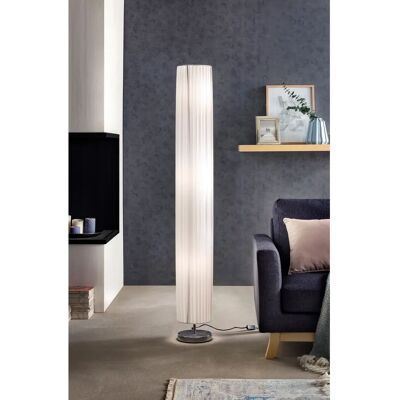 SALESFEVER Leah Stehlampe - Höhenverstellbar, Art Deco, Weiß, Chrom SALESFEVER Leah Stehlampe - Höhenverstellbar, Art Deco, Weiß, Chrom