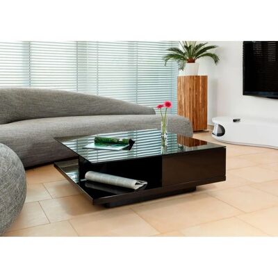 SALESFEVER Rechteckiger Schwarz Hochglanz Couchtisch - Couchtisch SALESFEVER Rechteckiger Schwarz Hochglanz Couchtisch - Couchtisch