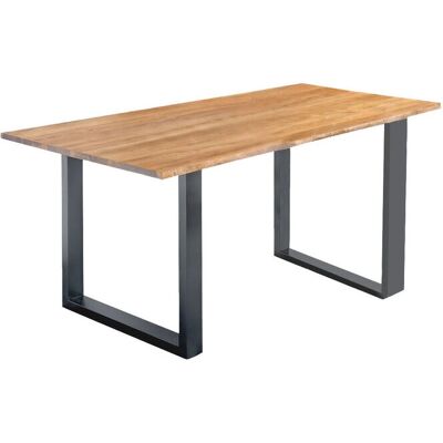 SALESFEVER Rechteckiger Esstisch - Holz & Metall - 200cm SALESFEVER Rechteckiger Esstisch - Holz & Metall - 200cm