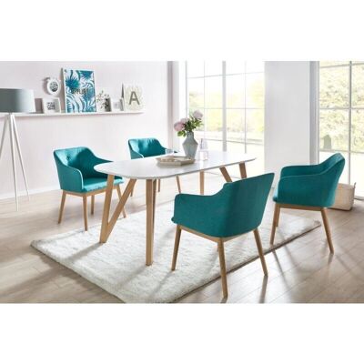 SALESFEVER Oval Esstisch - Skandinavisches Design SALESFEVER Oval Esstisch - Skandinavisches Design