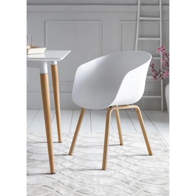 SALESFEVER Weiß Nordic Stapelstuhl - Stapelstuhl SALESFEVER Weiß Nordic Stapelstuhl - Stapelstuhl