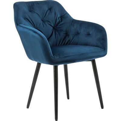 SALESFEVER Esstischstuhl - 61x45x85 cm, Blau, Modern - Esszimmerstuhl SALESFEVER Esstischstuhl - 61x45x85 cm, Blau, Modern - Esszimmerstuhl