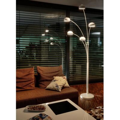 SALESFEVER Flemming Stehlampe - 5-flammig, Weiß, Modern SALESFEVER Flemming Stehlampe - 5-flammig, Weiß, Modern