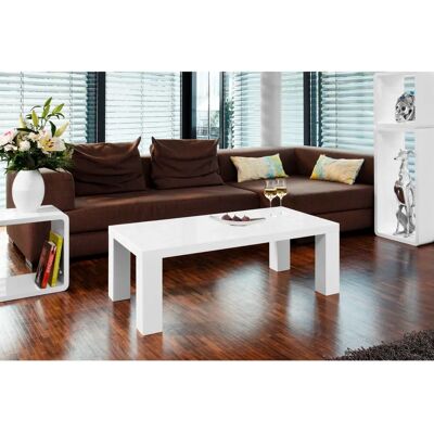 SALESFEVER Moderner weißer rechteckiger Couchtisch - Couchtisch SALESFEVER Moderner weißer rechteckiger Couchtisch - Couchtisch