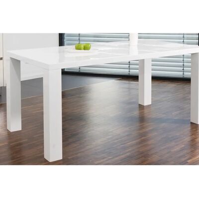 SALESFEVER Weißer rechteckiger Esstisch 180x90 - Esstisch SALESFEVER Weißer rechteckiger Esstisch 180x90 - Esstisch