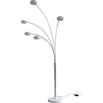 SALESFEVER Hero Stehlampe - 205cm, Weiß, Dimmer, Marmorfuß SALESFEVER Hero Stehlampe - 205cm, Weiß, Dimmer, Marmorfuß