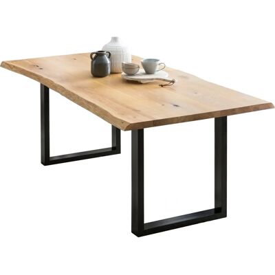 SALESFEVER Rechteckiger Esstisch - 220cm x 100cm - Eiche - UV Lack SALESFEVER Rechteckiger Esstisch - 220cm x 100cm - Eiche - UV Lack
