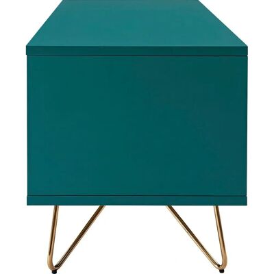SALESFEVER Lowboard - 120x45x40cm - Blau & Gold - Skandinavisch Design SALESFEVER Lowboard - 120x45x40cm - Blau & Gold - Skandinavisch Design