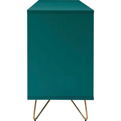 SALESFEVER Sideboard - Petrol, Gold - 150x70x40cm SALESFEVER Sideboard - Petrol, Gold - 150x70x40cm