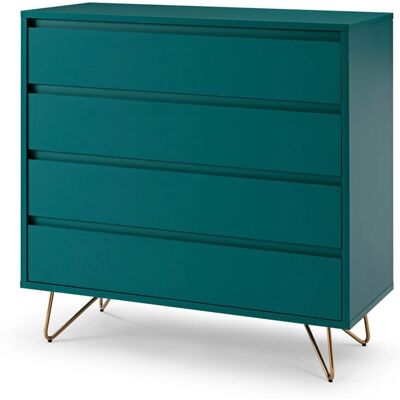 SALESFEVER Blau Gold Skandinavischer Sideboard - Sideboard SALESFEVER Blau Gold Skandinavischer Sideboard - Sideboard