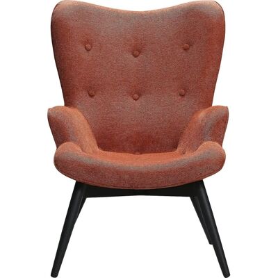SALESFEVER Roségold Strukturstoff Lounge-Sessel - Lounge-Möbel SALESFEVER Roségold Strukturstoff Lounge-Sessel - Lounge-Möbel