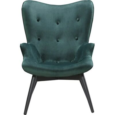 SALESFEVER Fauteuil Velours Vert - Siège Lounge Extérieur - Publicité SALESFEVER Fauteuil Velours Vert - Siège Lounge Extérieur - Publicité