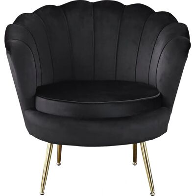 SALESFEVER Clam Samtvelours Muschelsessel - Lounge Chair SALESFEVER Clam Samtvelours Muschelsessel - Lounge Chair