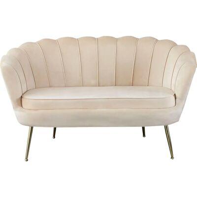 SALESFEVER Clam Beiges Sofa - Muscheldesign - 136cm SALESFEVER Clam Beiges Sofa - Muscheldesign - 136cm