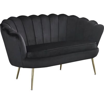 SALESFEVER Clam Sofa - Muscheldesign, Samtvelours, 136cm breit SALESFEVER Clam Sofa - Muscheldesign, Samtvelours, 136cm breit