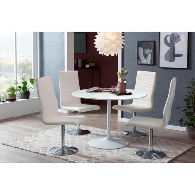 SALESFEVER Runde Marmoroptik Tisch - Tisch SALESFEVER Runde Marmoroptik Tisch - Tisch