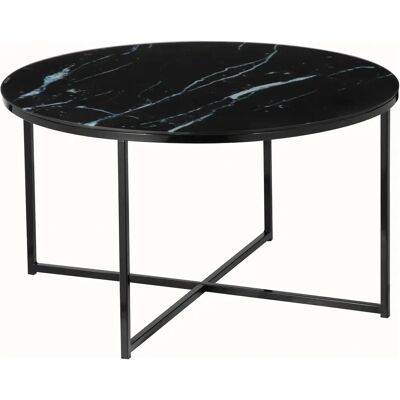 Table basse ronde en verre SALESFEVER - Table basse - Publicité Table basse ronde en verre SALESFEVER - Table basse - Publicité