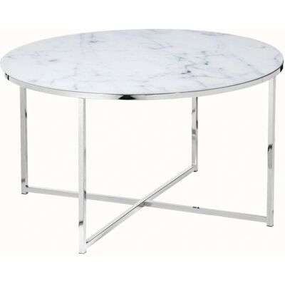 SALESFEVER Runder Glastisch - Couchtisch SALESFEVER Runder Glastisch - Couchtisch
