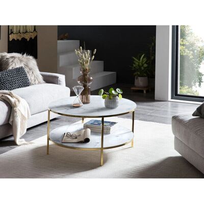 SALESFEVER Rund Marmortisch - Couchtisch SALESFEVER Rund Marmortisch - Couchtisch
