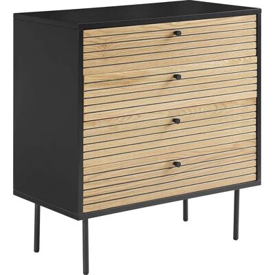 SALESFEVER Beigefarbene Eiche Echtholzfurnier Kommode - Kommode/Sideboard SALESFEVER Beigefarbene Eiche Echtholzfurnier Kommode - Kommode/Sideboard