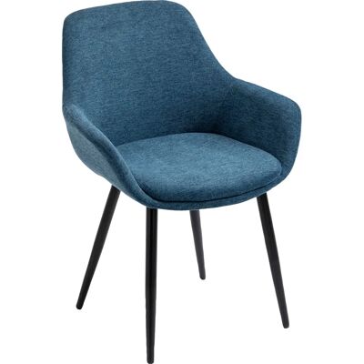 CHAISE AVEC ACCOUDOIRS SALESFEVER - 2 PIÈCES - BLEU FONCÉ - DESIGN MODERNE - Publicité CHAISE AVEC ACCOUDOIRS SALESFEVER - 2 PIÈCES - BLEU FONCÉ - DESIGN MODERNE - Publicité