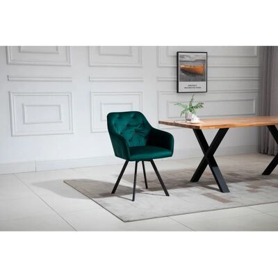 Fauteuil SalesFever avec rotation à 360° - Vert pin - 396506 - Publicité Fauteuil SalesFever avec rotation à 360° - Vert pin - 396506 - Publicité