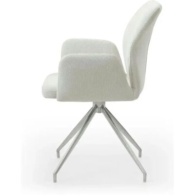Fauteuil SalesFever avec fonction pivotante 180° - Tissu et acier inoxydable - Publicité Fauteuil SalesFever avec fonction pivotante 180° - Tissu et acier inoxydable - Publicité