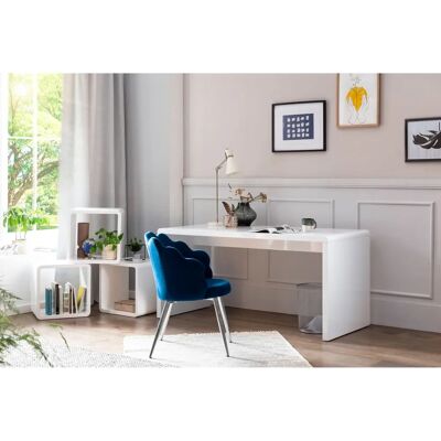 SALESFEVER Weiß Hochglanz Rechteckiger Schreibtisch - Schreibtisch SALESFEVER Weiß Hochglanz Rechteckiger Schreibtisch - Schreibtisch