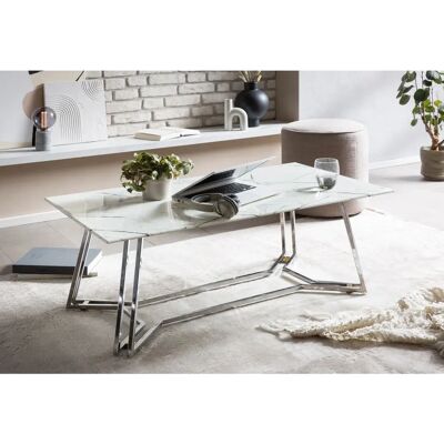 SALESFEVER Couchtisch - Rechteckiger Glastisch - Moderner Stil SALESFEVER Couchtisch - Rechteckiger Glastisch - Moderner Stil