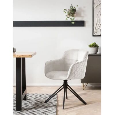 Fauteuil SALESFEVER avec Wabensteppung - Beige - Fauteuil - Publicité Fauteuil SALESFEVER avec Wabensteppung - Beige - Fauteuil - Publicité