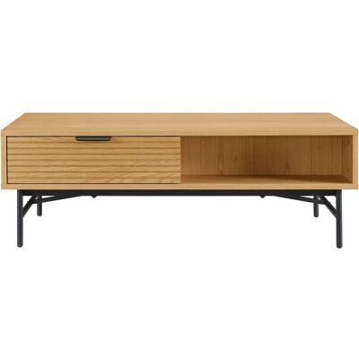 SALESFEVER Couchtisch 120x60 cm Eiche Echtholzfurnier - Couchtisch SALESFEVER Couchtisch 120x60 cm Eiche Echtholzfurnier - Couchtisch