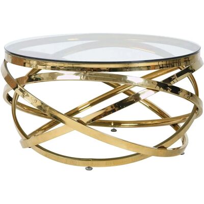 SALESFEVER Goldener runder Couchtisch - Couchtisch SALESFEVER Goldener runder Couchtisch - Couchtisch