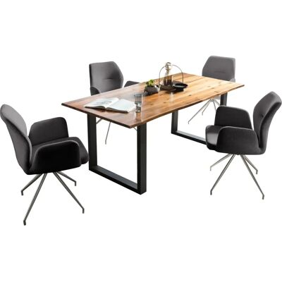 SALESFEVER Essgruppe - Modernes Design, 160x85cm, 4 Stühle SALESFEVER Essgruppe - Modernes Design, 160x85cm, 4 Stühle