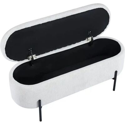 SALESFEVER Hockerbank - 110x44x40 cm - Beige SALESFEVER Hockerbank - 110x44x40 cm - Beige