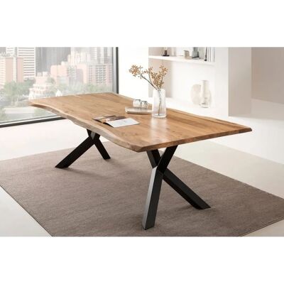 SALESFEVER Esstisch - Rechteckiger Massivholztisch, 220x110 cm SALESFEVER Esstisch - Rechteckiger Massivholztisch, 220x110 cm