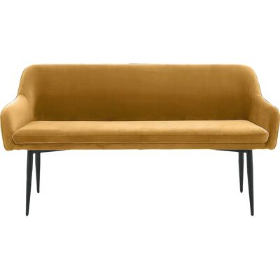 SALESFEVER 160cm Samt Senfgelb - Sitzbank SALESFEVER 160cm Samt Senfgelb - Sitzbank