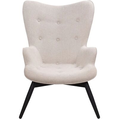 SALESFEVER Beiges Strukturstoff Lounge-Sessel - Sessel SALESFEVER Beiges Strukturstoff Lounge-Sessel - Sessel