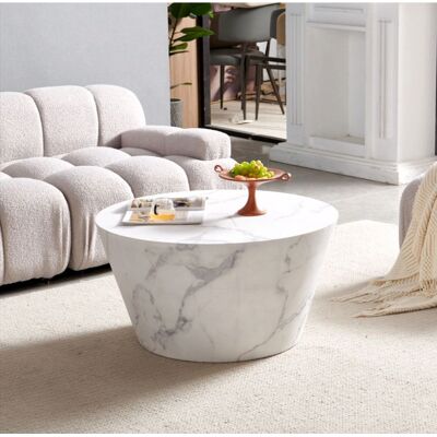 SALESFEVER Weißer runder Couchtisch - Couchtisch SALESFEVER Weißer runder Couchtisch - Couchtisch