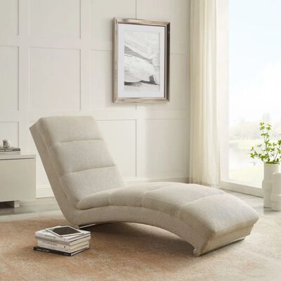 Relaxliege SALESFEVER Beigefarbenes Chaiselongue - Sofa Relaxliege SALESFEVER Beigefarbenes Chaiselongue - Sofa