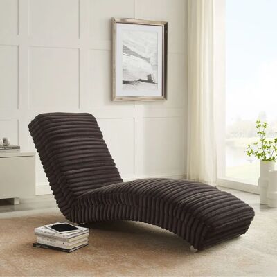 SalesFever Schwarze Polyester Chaiselongue - Sofa SalesFever Schwarze Polyester Chaiselongue - Sofa