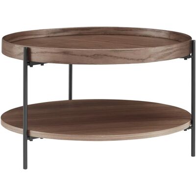 SALESFEVER Walnuss Runder Couchtisch - Tische SALESFEVER Walnuss Runder Couchtisch - Tische