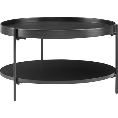 SALESFEVER Schwarzer runder Couchtisch - Tische SALESFEVER Schwarzer runder Couchtisch - Tische