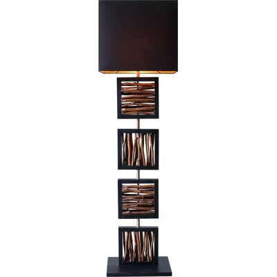 SALESFEVER Treibholz Stehlampe - 1 Flammig, Beige & Gold, 163cm SALESFEVER Treibholz Stehlampe - 1 Flammig, Beige & Gold, 163cm