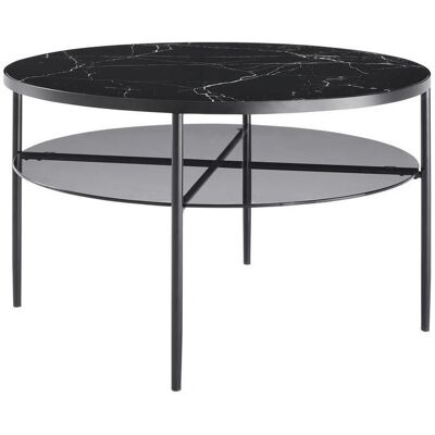 Table Basse Ronde Noir SALESFEVER - Tische - Publicité Table Basse Ronde Noir SALESFEVER - Tische - Publicité